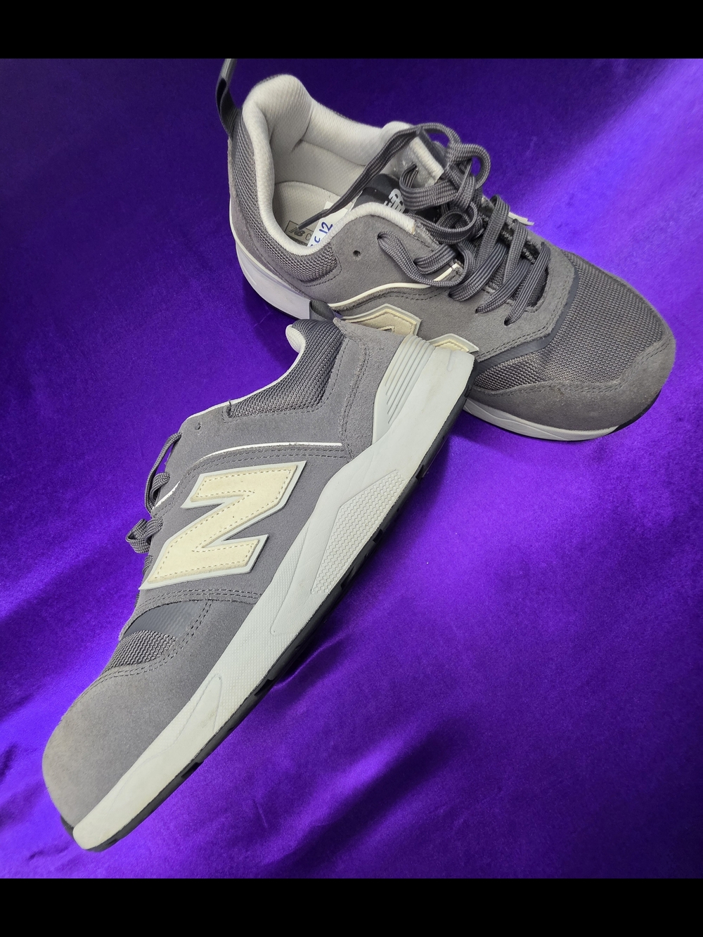 New Balance MUELEHGW Steel Toe Safety Shoes -Gray Mens 12- ASTM EH Work Sneaker